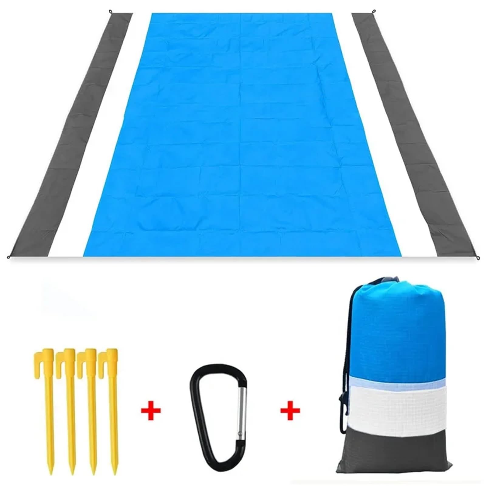Tappetino da spiaggia impermeabile, pieghevole, portatile, leggero, for picnic all'aperto, asciugamano Per Spiaggia(Color 6,200cm x 210cm)