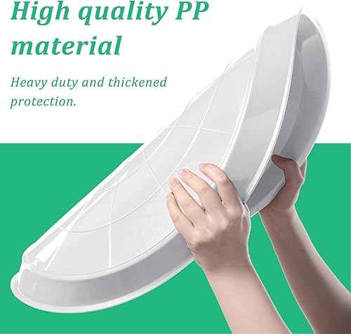 Miniatura 3 de Eccliy Paquete de 6 platillos de plástico resistentes para macetas, platillos grandes para macetas, bandejas de agua de plástico para interiores y