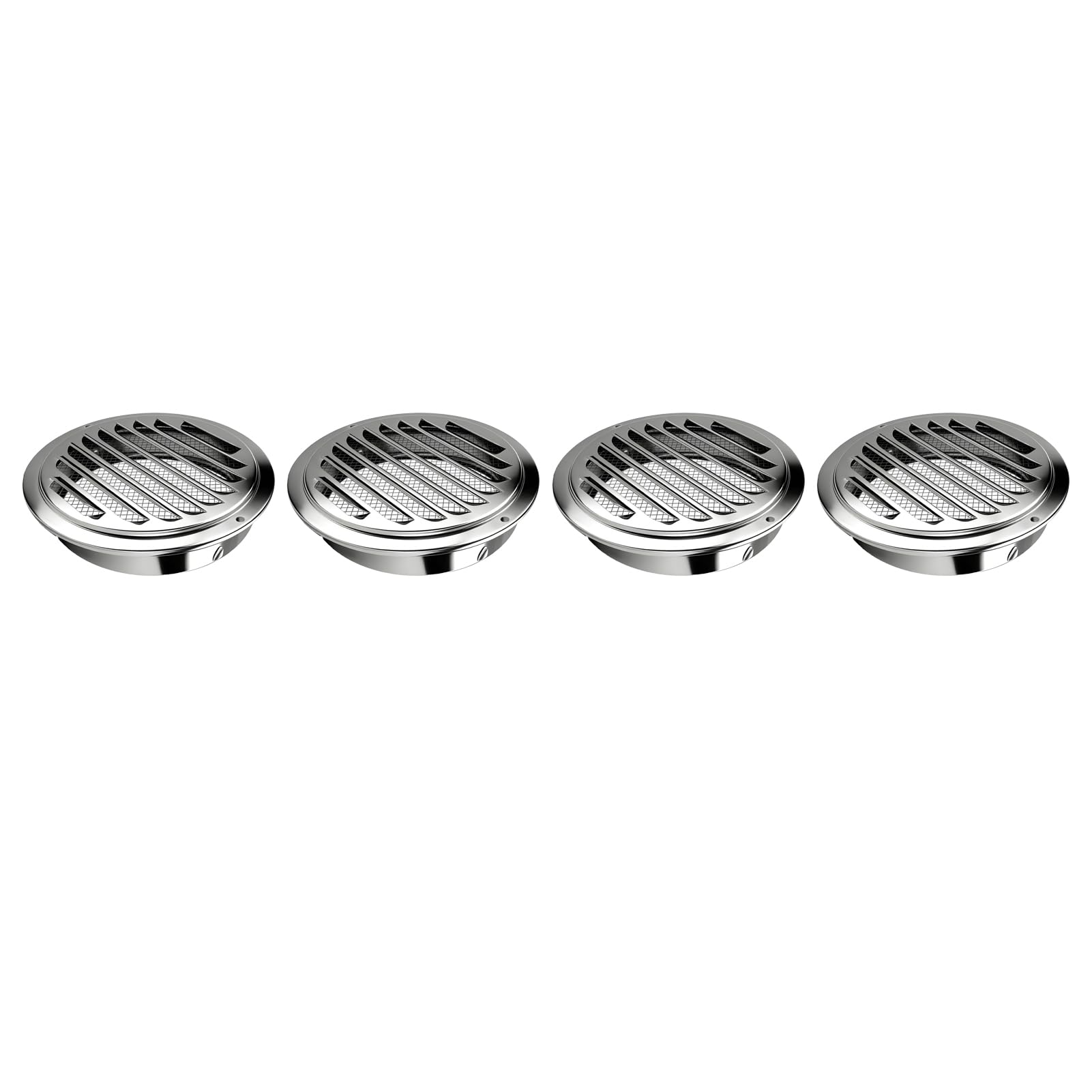 Generic Runde Lüftungsgitter-Abdeckung für Reptiliengitter mit Verstellbarem Kreisförmigem Gitter für Innen- und Außenbelüftung, Edelstahl (Aluminiumlegierung/Edelstahl/ABS)