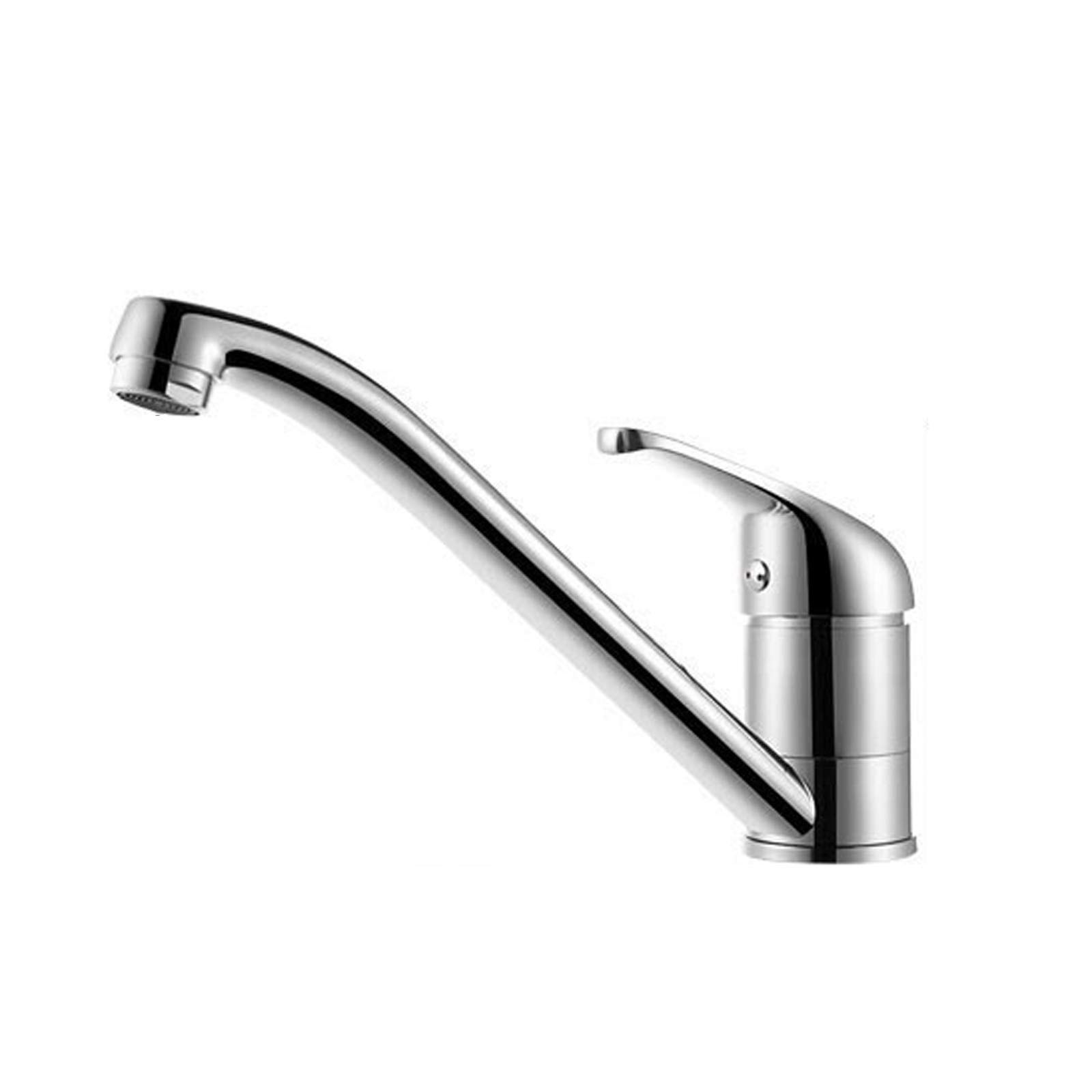 Robinet de lavabo économique avec mitigeur eau chaude froide et bec pivotant en laiton