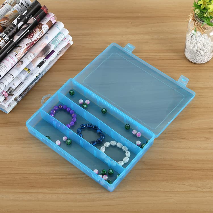 Boîtes Rangement Ilauke Lot De 6 - 15 Compartiments Ajustables - Transparent - Organisation Bijoux/bricolage