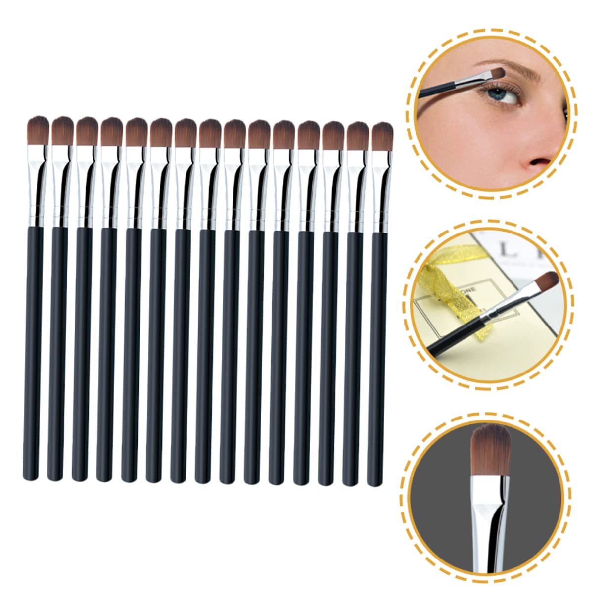 Didiseaon 100piezas Brochas De Maquillaje Profesional Brocha Para Ojos Difuminador Mango Para Mujeres
