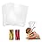 Morepack Cellophane Treat Bags,200 PCS 5x5 Inches Clear Cellophane Bags with Twist Tie
