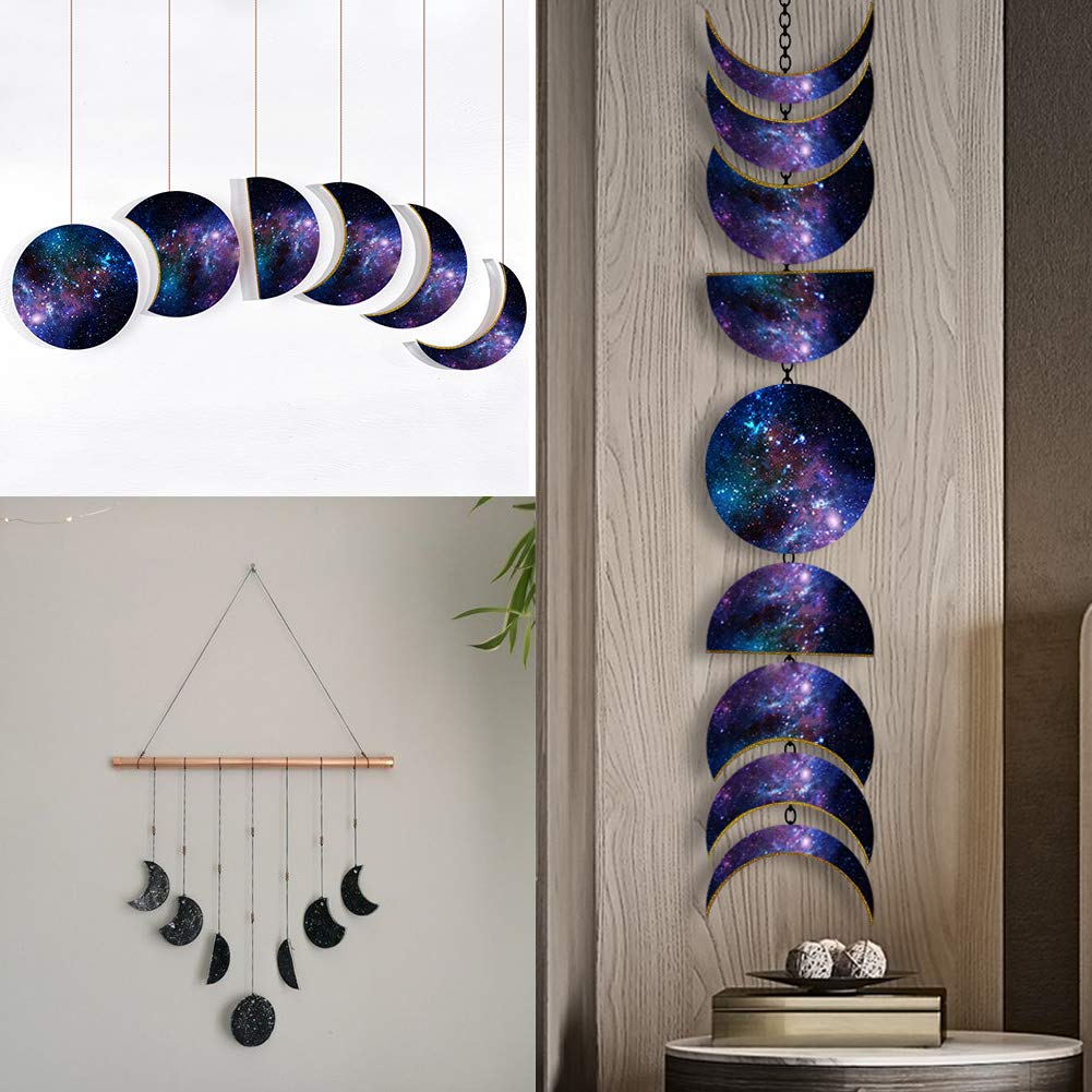 Stampo Silicone Per Resina A Forma Di Luna - Set Fasi Lunari, Fai Da Te, Decorazione - 3