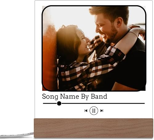 Placa de canción personalizada iluminada, placa de canción personalizada, regalos musicales, regalos para ella, regalos para él, decoración de Placa de canción personalizada iluminada, placa de canción personalizada, regalos musicales, regalos para ella, regalos para él, decoración de