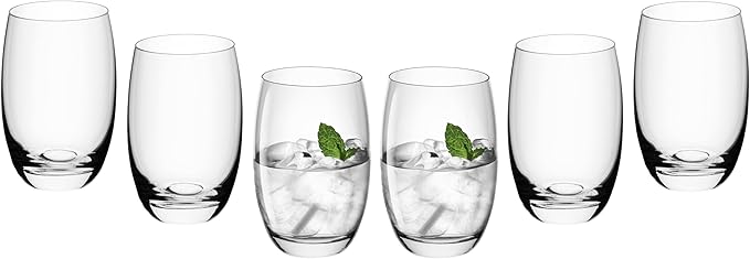 Gerlach 1760 Gläser Set 6 Teilig 450 ml Trinkgläser Wassergläser Spülmaschinenfest Glas Universalgläser Saftgläser Transparent Flo Gerlach 1760 Gläser Set 6 Teilig 450 ml Trinkgläser Wassergläser Spülmaschinenfest Glas Universalgläser Saftgläser Transparent Flo