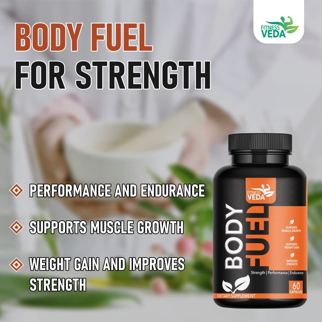 FITNESS VEDA (H). 60 Capsules Body Fuel) — Amazon image 6