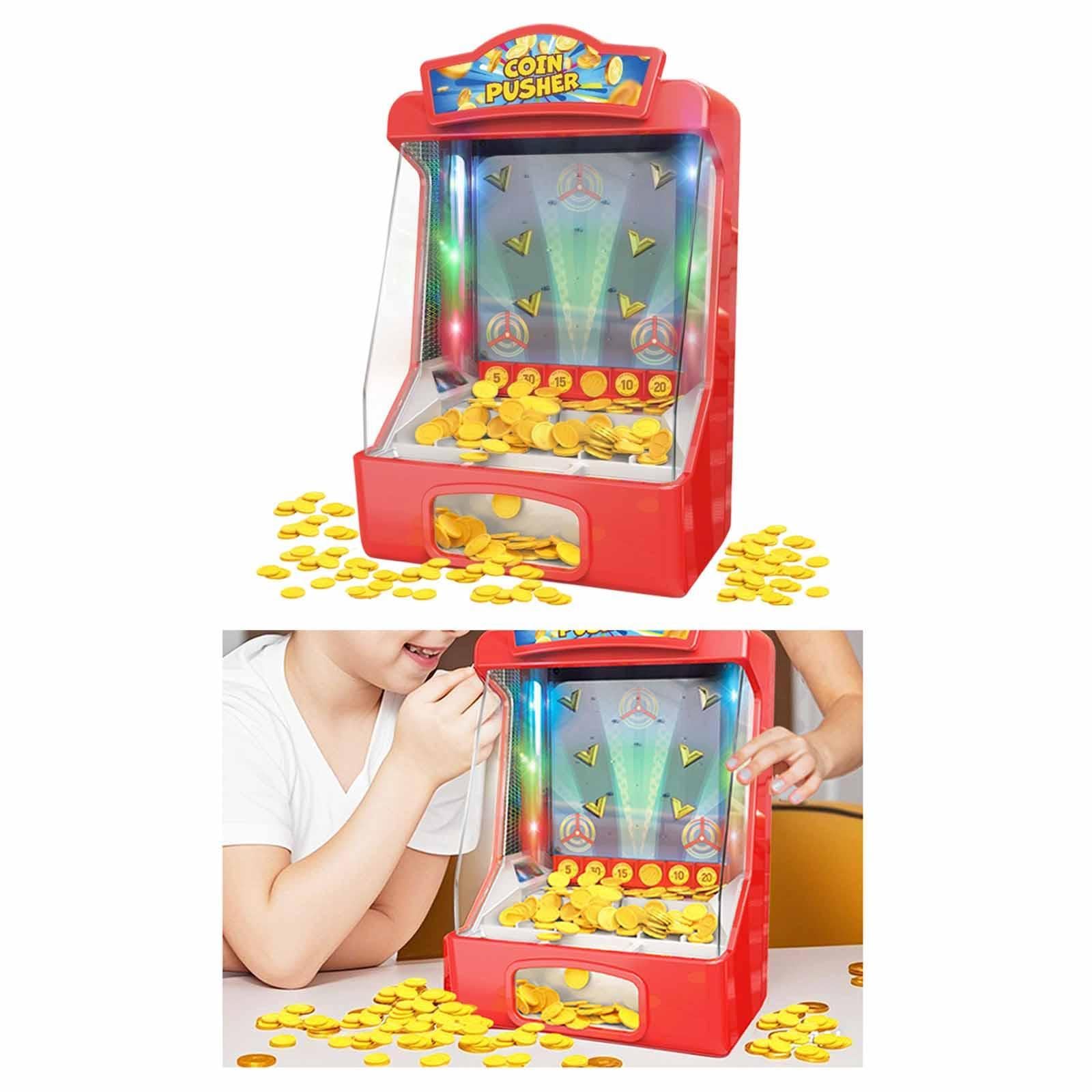Coin Pusher Machine Portable Arcade Tabletop Game for Boys Girls Party Favor