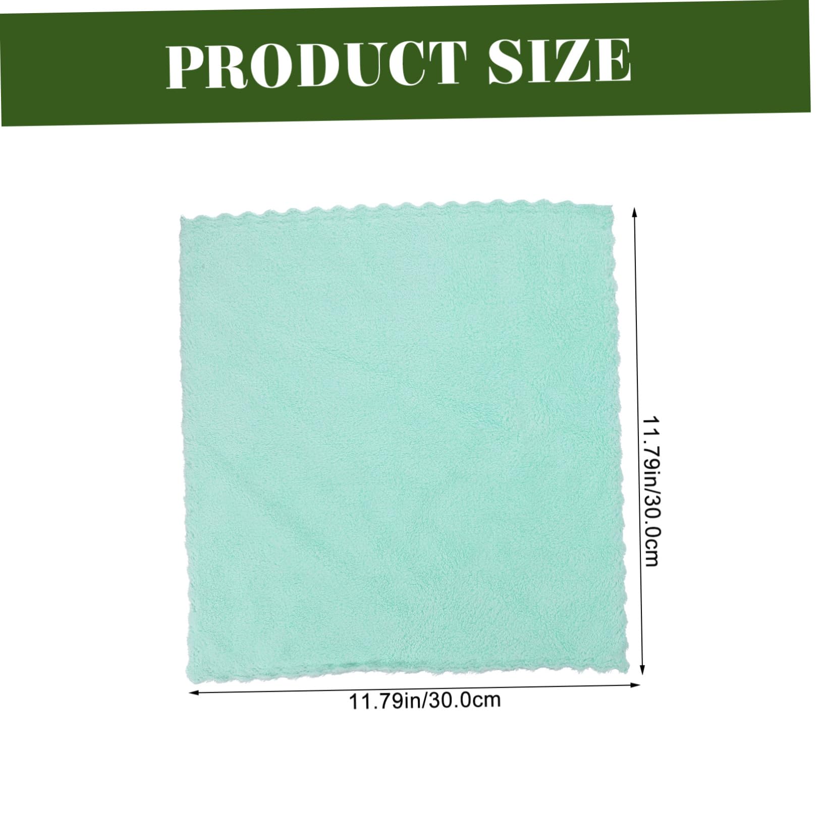 HOODANCOS 6Pcs Square Coral Fleece Face Towels Soft Absorbent Cleaning Cloths for Makeup Removal Daily Skin Care Washcloths for Gentle Cleansing