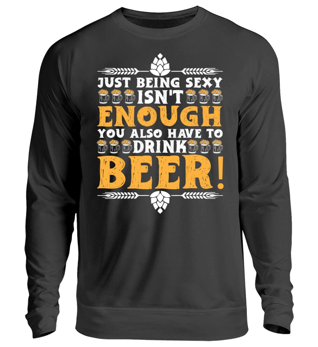 Pull unisexe Biertrinker Bier Party vêtement de fête taille XL noir - 3