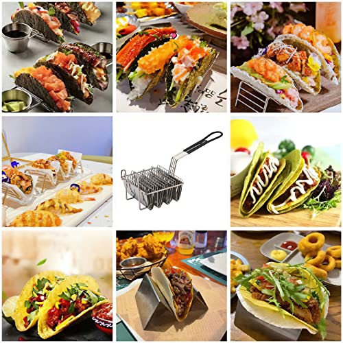Panier à tacos de friteuse pour 4 coquilles parfaites sans risque de brûlure - 6
