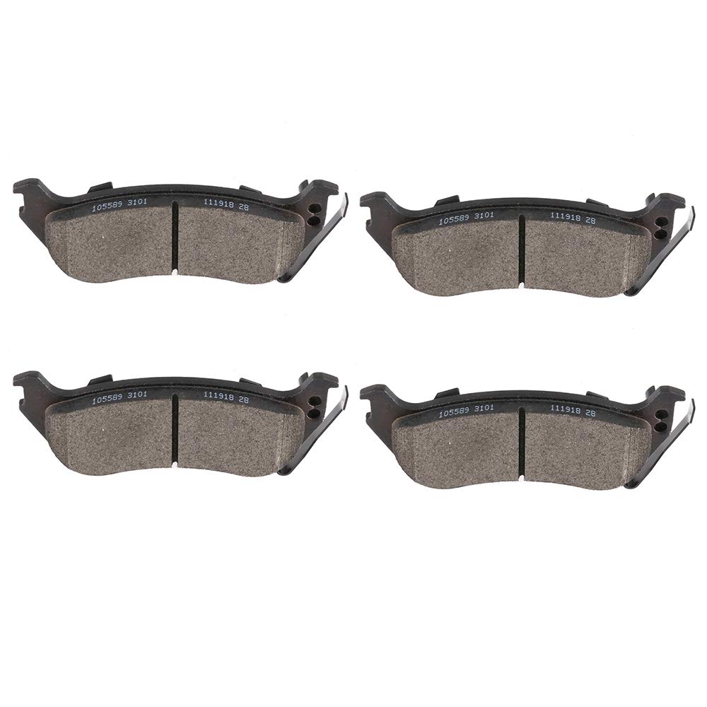 cciyu D1109 Ceramic Rear Brake Pad Set For 2002-2005 For Ford Explorer 2002-2005 For Mercury Mountaineer