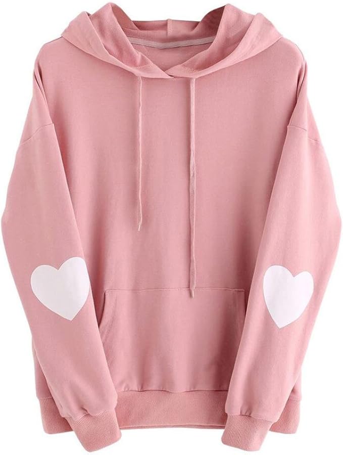Amazon Co Jp Aliciga プルオーバー 長袖 無地 レディース パーカー フード付き ハート 心形 トレーナー プリント スウェット 韓国 Bf風 ストリート系 かわいい ゆったり 秋 冬 トップス 人気 ダンスパーカー カジュアル ファッション 大きいサイズ 服 ファッション小物
