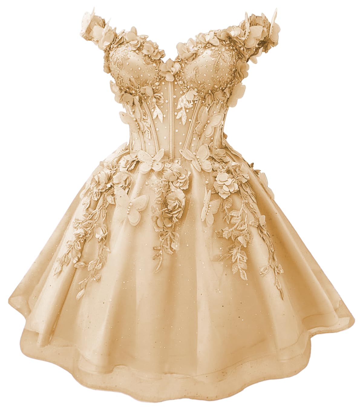 Youjiayi Butterfly Homecoming Dress