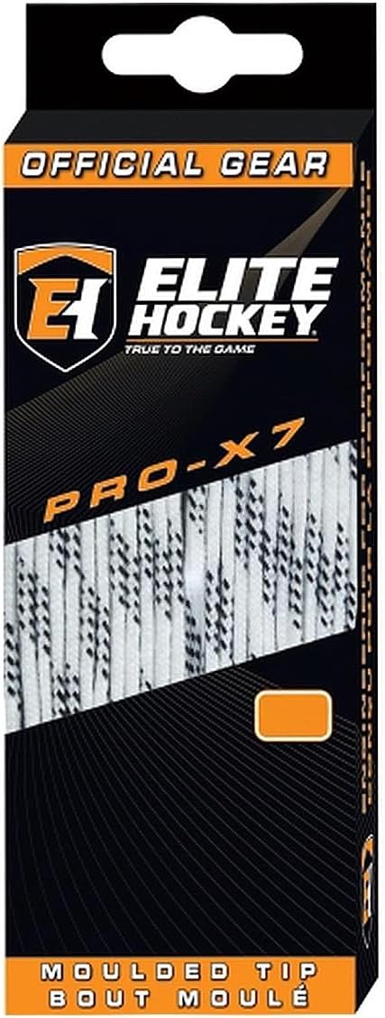 PRO-X7 Wide Molded Tip Cotton Hockey Skate Laces (One Pair)