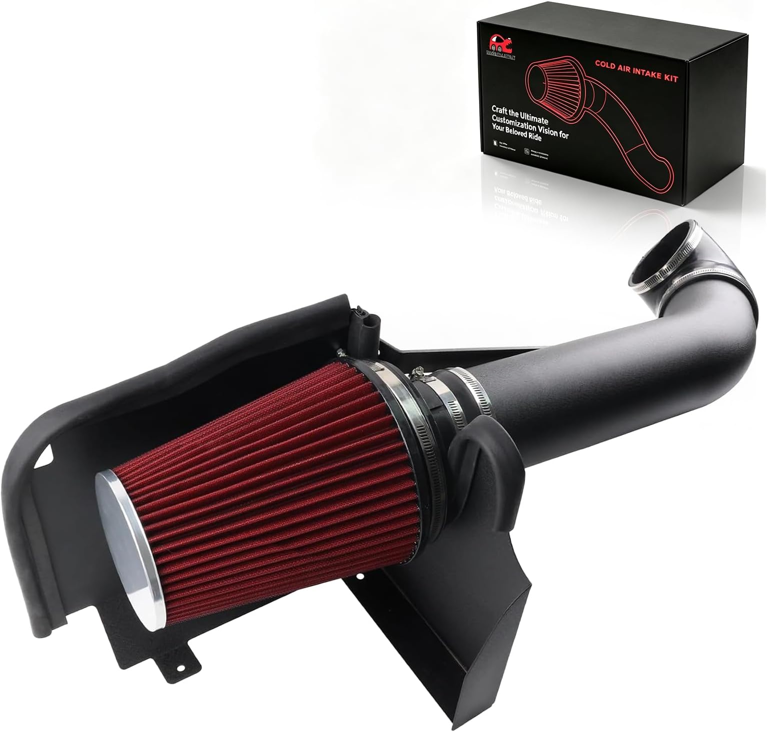 4" Cold Air Intake for 1999-2006 Chevy/GMC 4.8L 5.3L 6.0L V8 BK | Fits for Silverado/Sierra 1500/2500/3500 Avalanche, Tahoe, Suburban, Yukon XL 1999-2006 Boost HP & Throttle Response