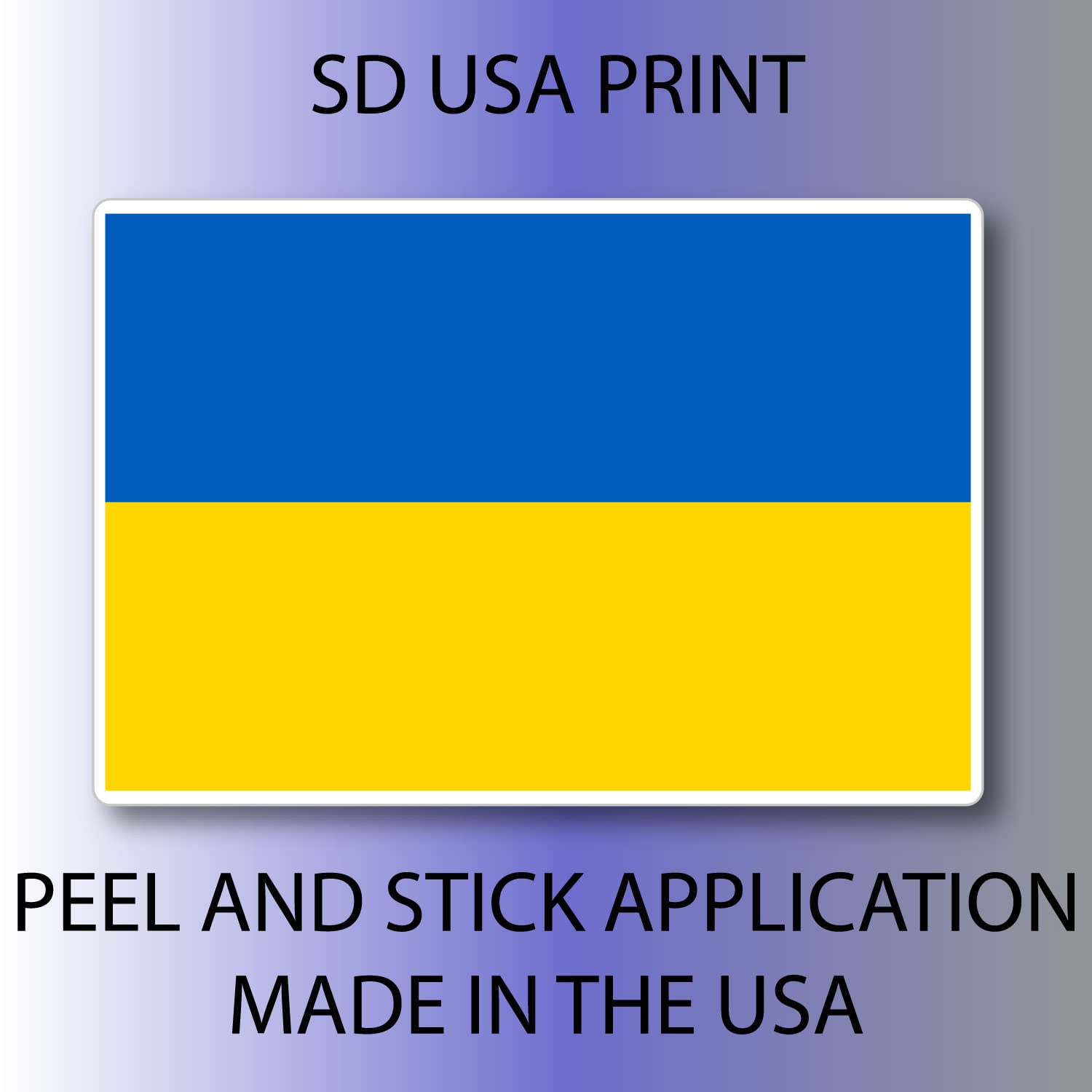 SD USA PRINT Flag of Ukraine Ukrainian Sticker Decal (1)