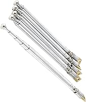 Vista 3 de uxcell Antena telescópica universal telescópica, 180 grados, 4.3 in-12.6 in de longitud, 5 secciones receptor de control aéreo para equipo de radio