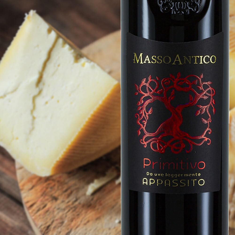 Masso Antico Primitivo Salento, halbtrocken, sortenreines Weinpaket + VINOX Winecards (6x0,75l)