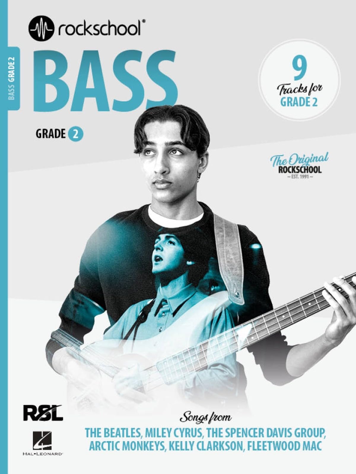 Rockschool: Bass Grade 2 (2024) | Intermediate Bass Guitar Sheet Music for Students and Teachers | Step-by-Step Bass Learning Method with TAB Notation, Performance Tracks and Technique Exercises