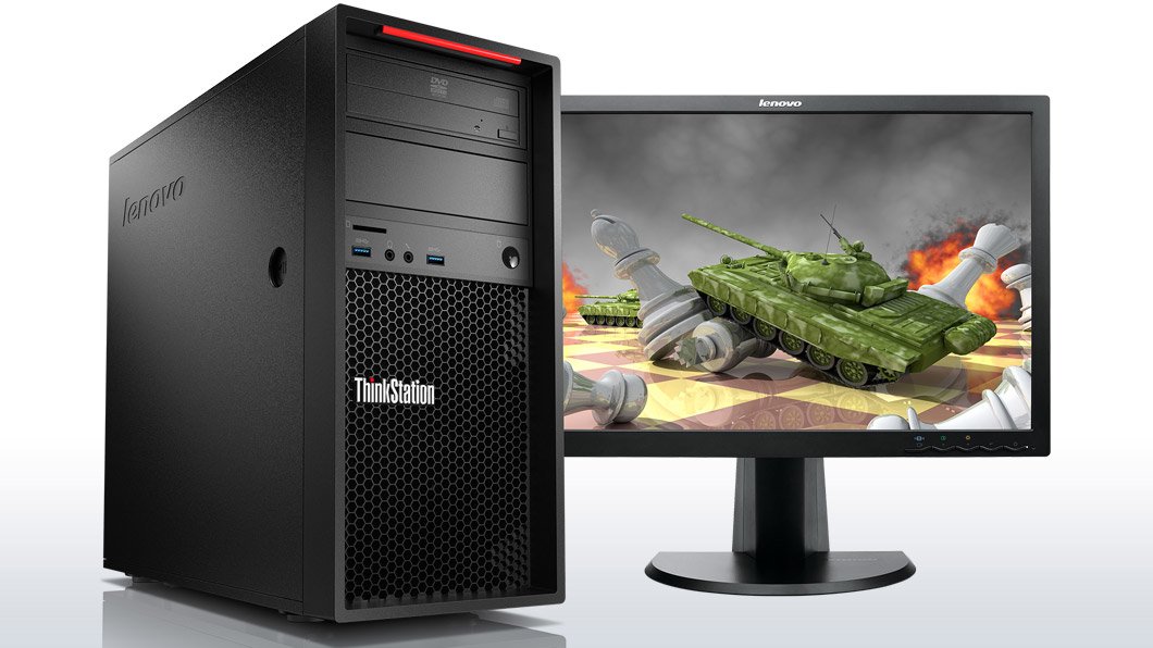 Lenovo ThinkStation P300 30AH004MUS Desktop (Black) : Amazon.in