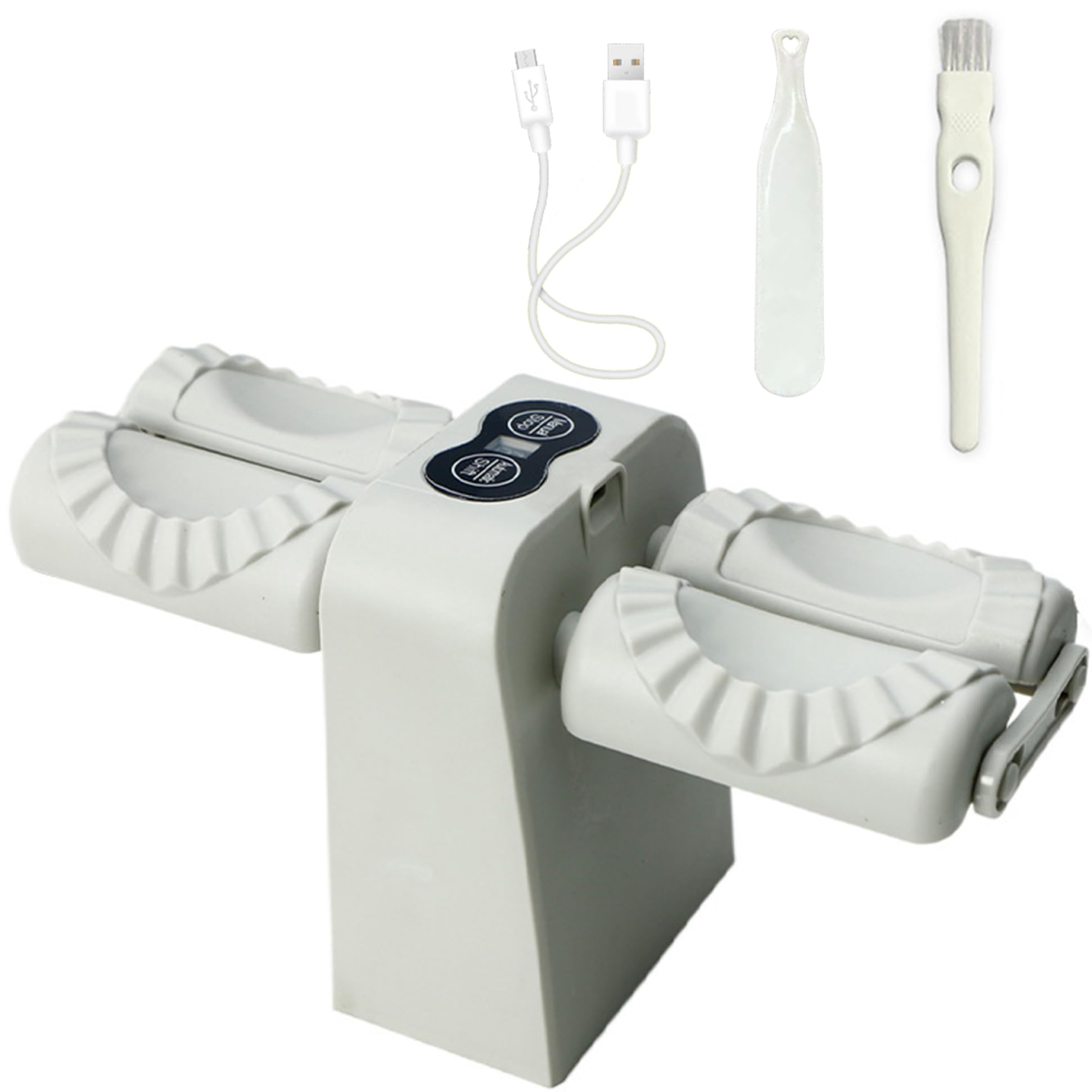 Machine à dumplings automatique double tête appareil électrique pour wonton tartes