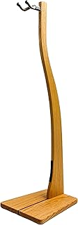 Zither Wooden Guitar Stand - Handcrafted Solid Wood Red Oak Floor Stands Best for Acoustic, Electric and Classical Guitars, Made in USA