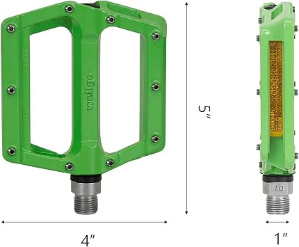 Wellgo B233AL Cr-Mo Spindle 9/16 DU Seal Bearing Aluminum Alloy Performance Bicycle Pedals for Road and Fixed Gear