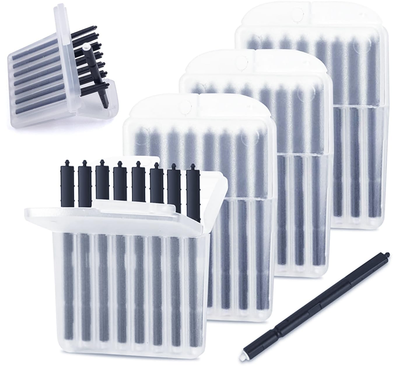 40-PCS 1mm Phonak Hearing Aid Ear Wax Guard Filters Cleaning Tool Accessories Hearing Aid Wax Guard Filters (2mm) for phonak, widex, and Resound Hear Clear Hearing aid Filters
