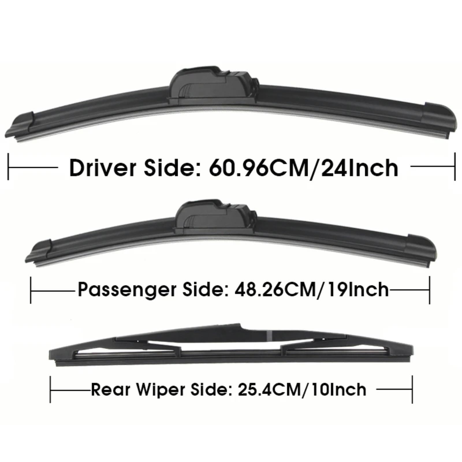 Set Spazzole Tergicristallo Anteriori Posteriori Compatibile Con Chevy Per Orlando 2010-2018 Parabrezza E Finestrini Per Auto Tergicristallo parabrezza