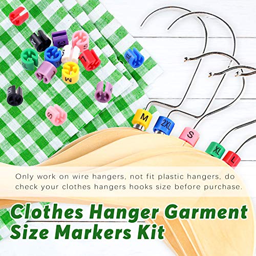 Miniatura 5 de Keadic 290 Perchas De Plástico Coloridas Para Ropa, Marcadores De Ropa, Marcadores De Ropa, Marcadores De Ropa Xxs - 4xl Para Perchas De Alambre