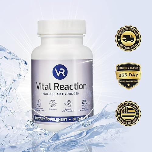 Miniatura 6 de Vital Reaction Tabletas de hidrógeno molecular  Potente suplemento antioxidante H2 1 1