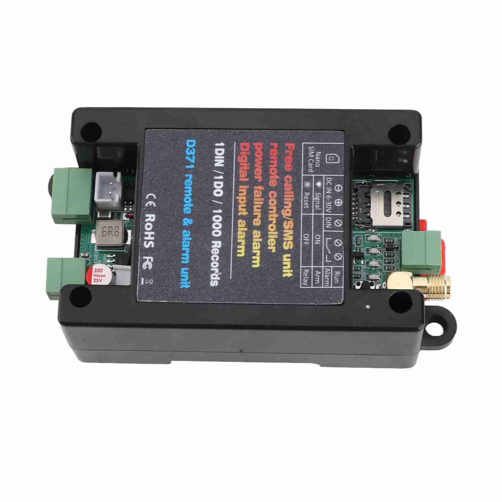Relé de control remoto de control remoto 4G recordatorio de falla de energía amplia compatibilidad para el hogar automatización industrial vivienda ABS (Versión de la UE)
