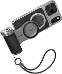 Telesin Master Grip Kit -Poignée de la caméra avec C03 Selfie Light+ UV Filtre magnétique iPhone Caméra Grip Creator Kit intégré 3200mAh Batterie avec iPhone 17 Pro Max Cas de refroidissement du graphine