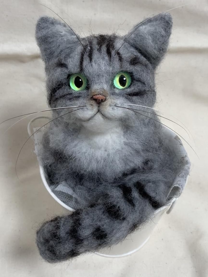 羊毛フェルト アメショー アメリカンショートヘア 猫 オーダー うちの