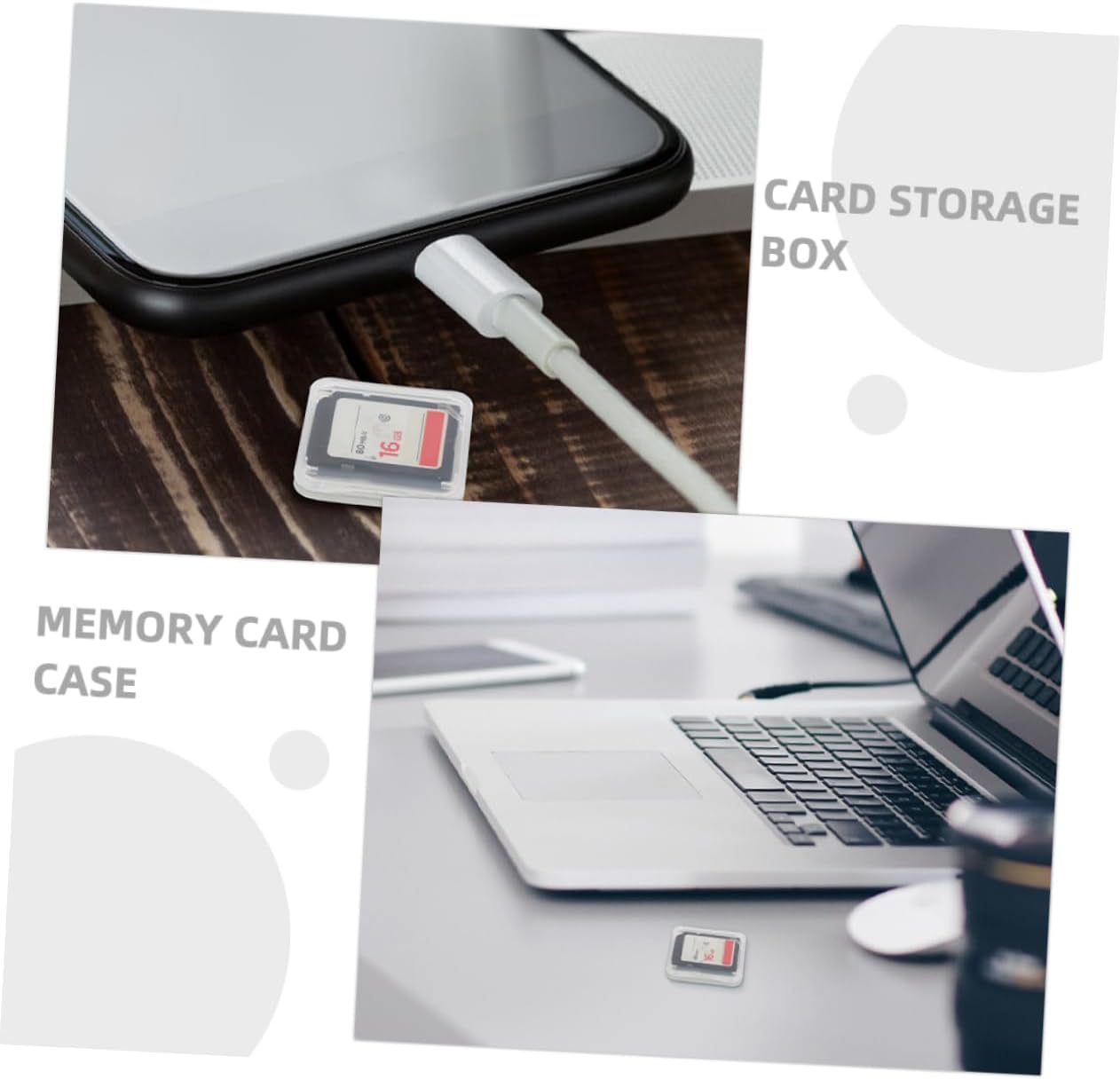 50pcs Memory Card Holder Case, PP Organizer Box