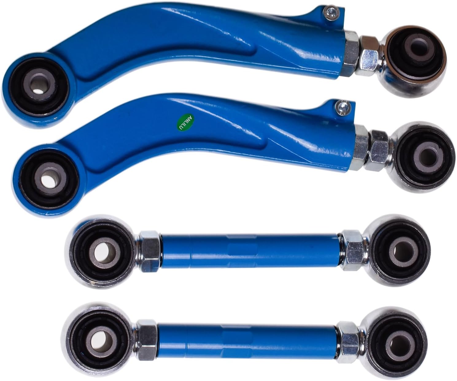 4Pcs Rear Adjustable Arms Alignment Camber & Toe Left & Right Kit -2°to+2.2° Compatible with Hyundai Tucson Santa Fe 4WD Compatible Kia Sportage Sorento 4WD 2010-2019