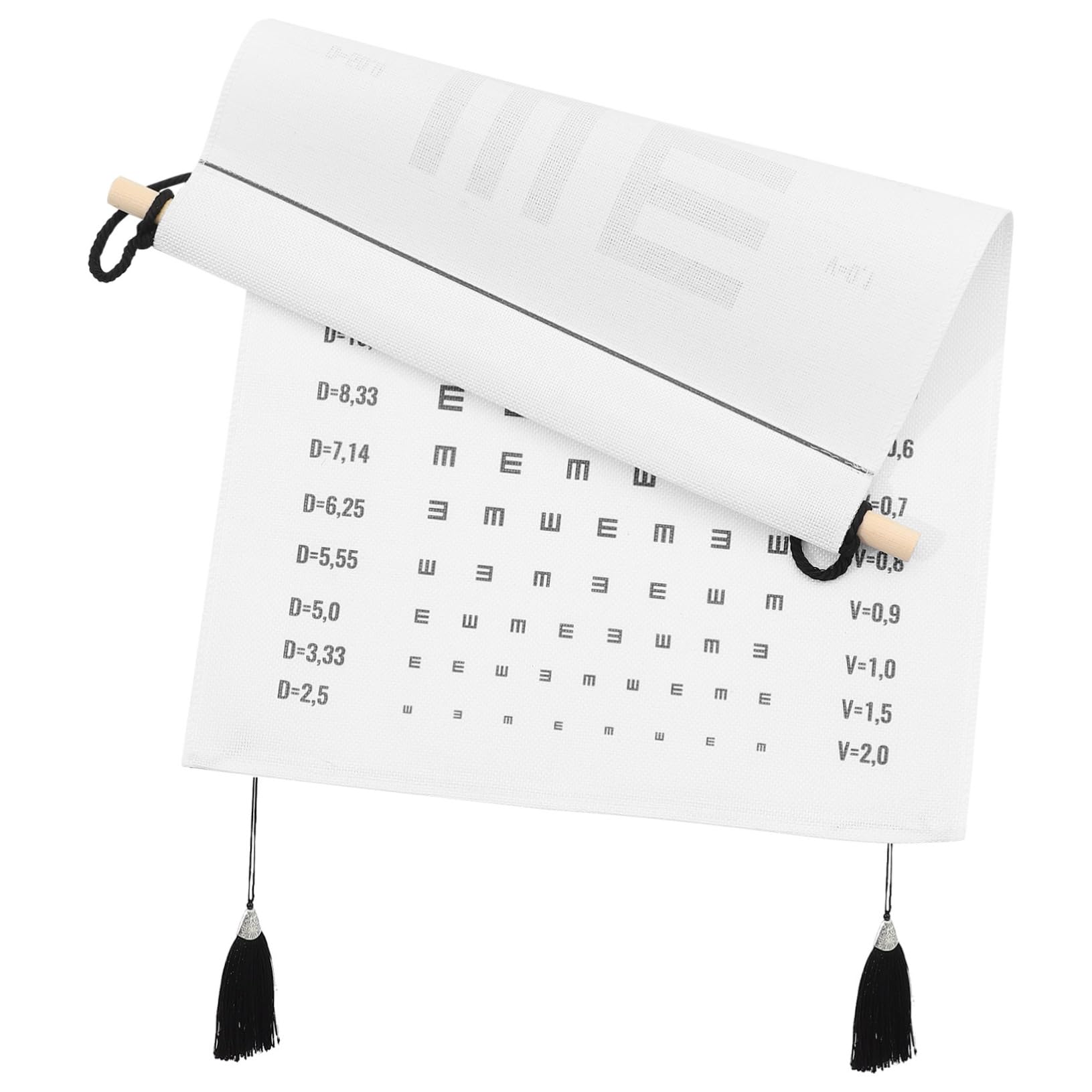 SOLUSTRE Vision Test Poster 35x50cm Boys and Girls Classroom Wall Decor Eye Chart Exam
