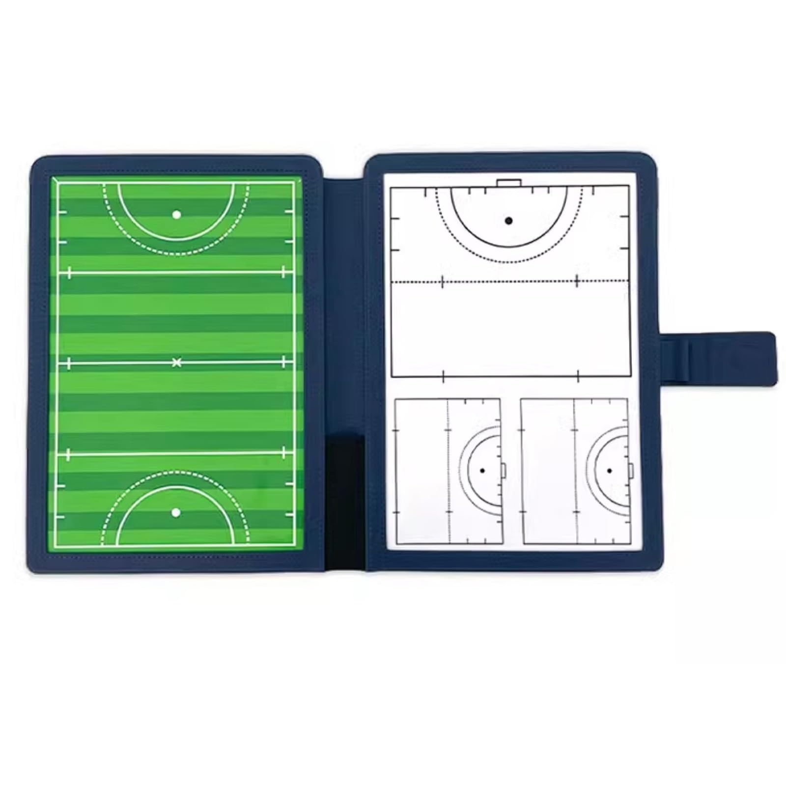 Taktikbrett Taktikmappe Hockey, Profi Basketball Coaching Board, Inklusive 2 Abwischbarer Stifte, Strapazierfähiges Material, Beidseitig Nutzbar, Leicht zu Transportieren