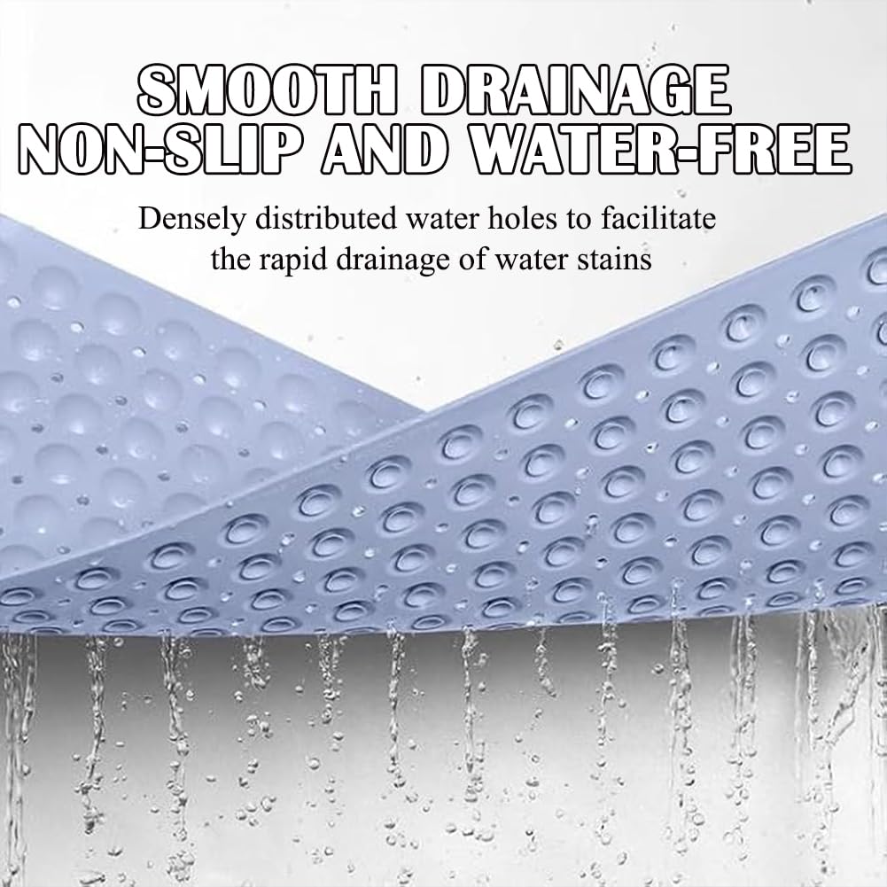 Tapis de bain antidérapant avec ventouses pour personnes âgées Rose 48 x 48 cm Accessoire de bain sûr pour personnes âgées et facile à nettoyer