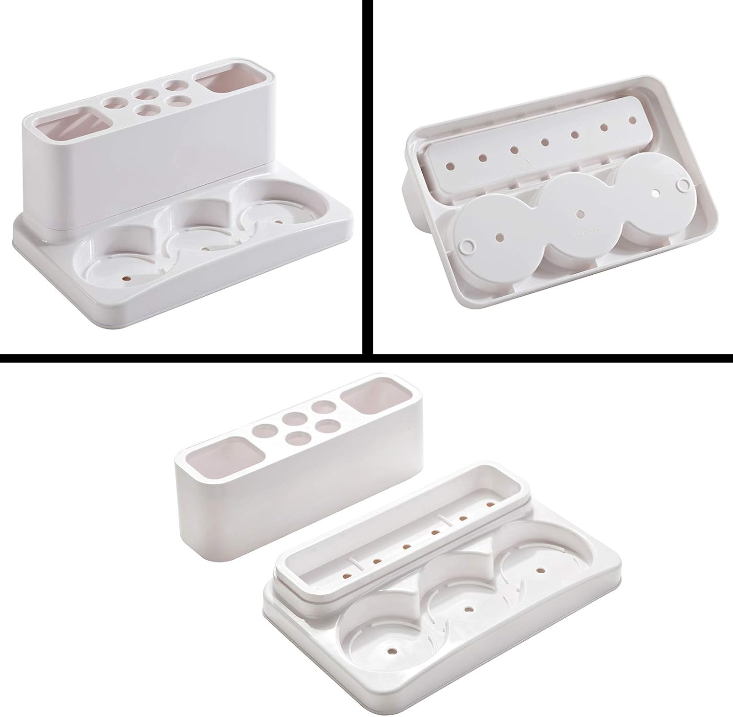 Aebeky Toothbrush Holder Kids Family Set for Bathroom Storage Organizer