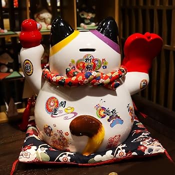 Amazon.com: Quenny Cat lucky decoration opening creative gift