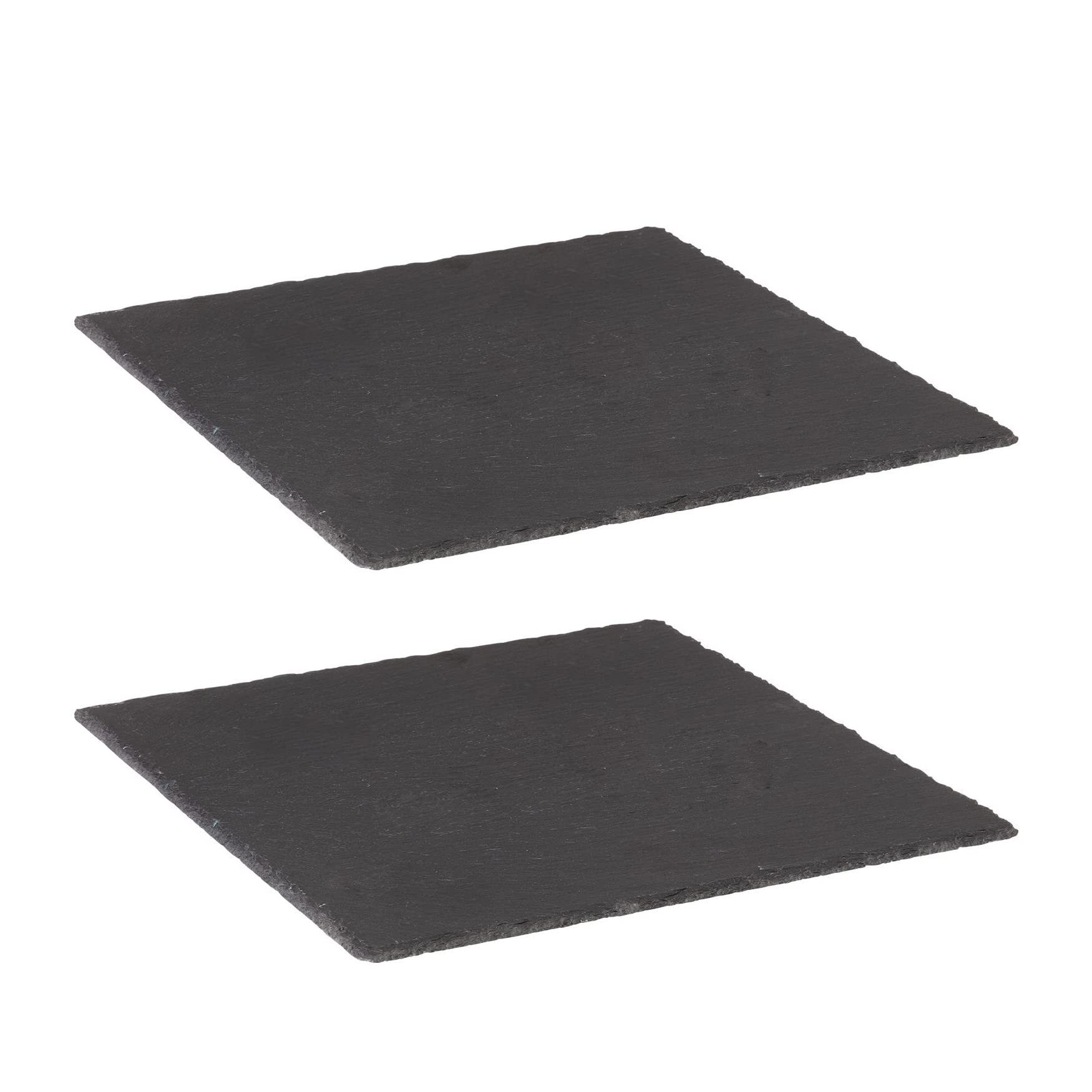 Westmark 2 piatti quadrati in ardesia naturale, con protezione antigraffio, superficie: 30 x 30 cm, in ardesia, tapas + Friends, antracite, 693222E3