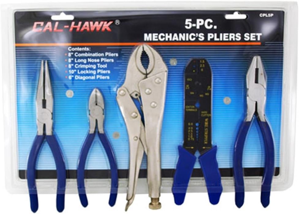 Cal Hawk Tools CPLSR11P - Set di pinze ad anello a scatto, 11 pezzi