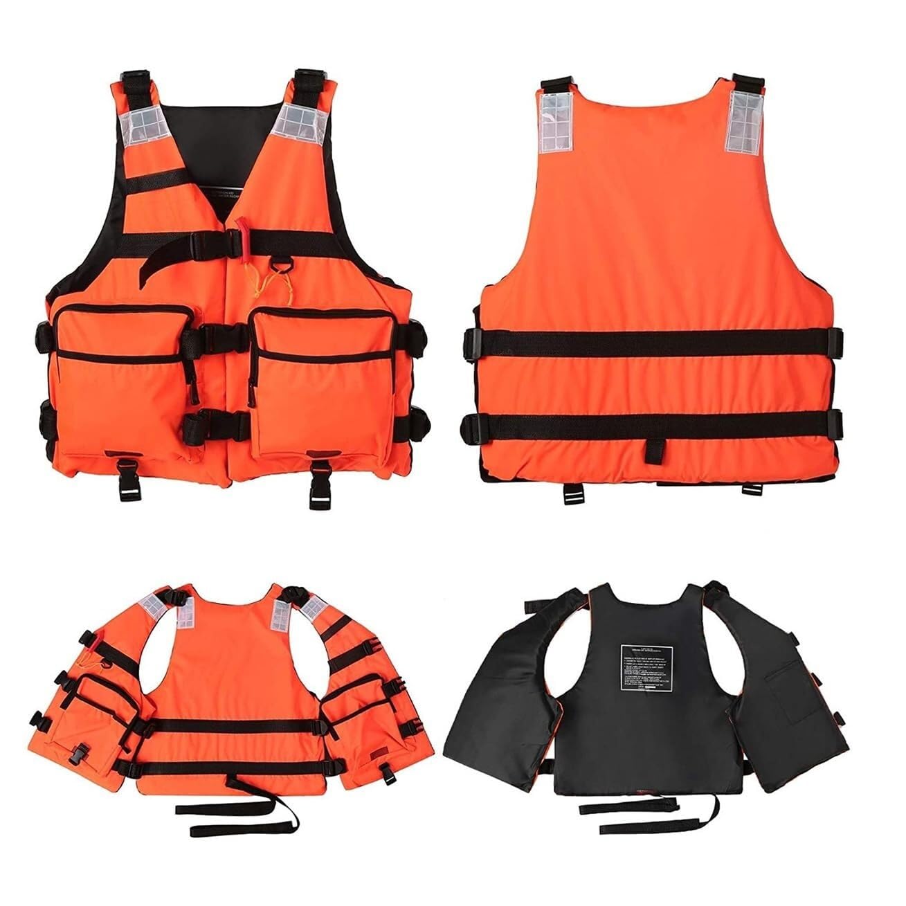 River Vest Portatile con Struttura Aperta Laterale e Uso Multiplo per Pesca Mosca Trota Fiume Uso