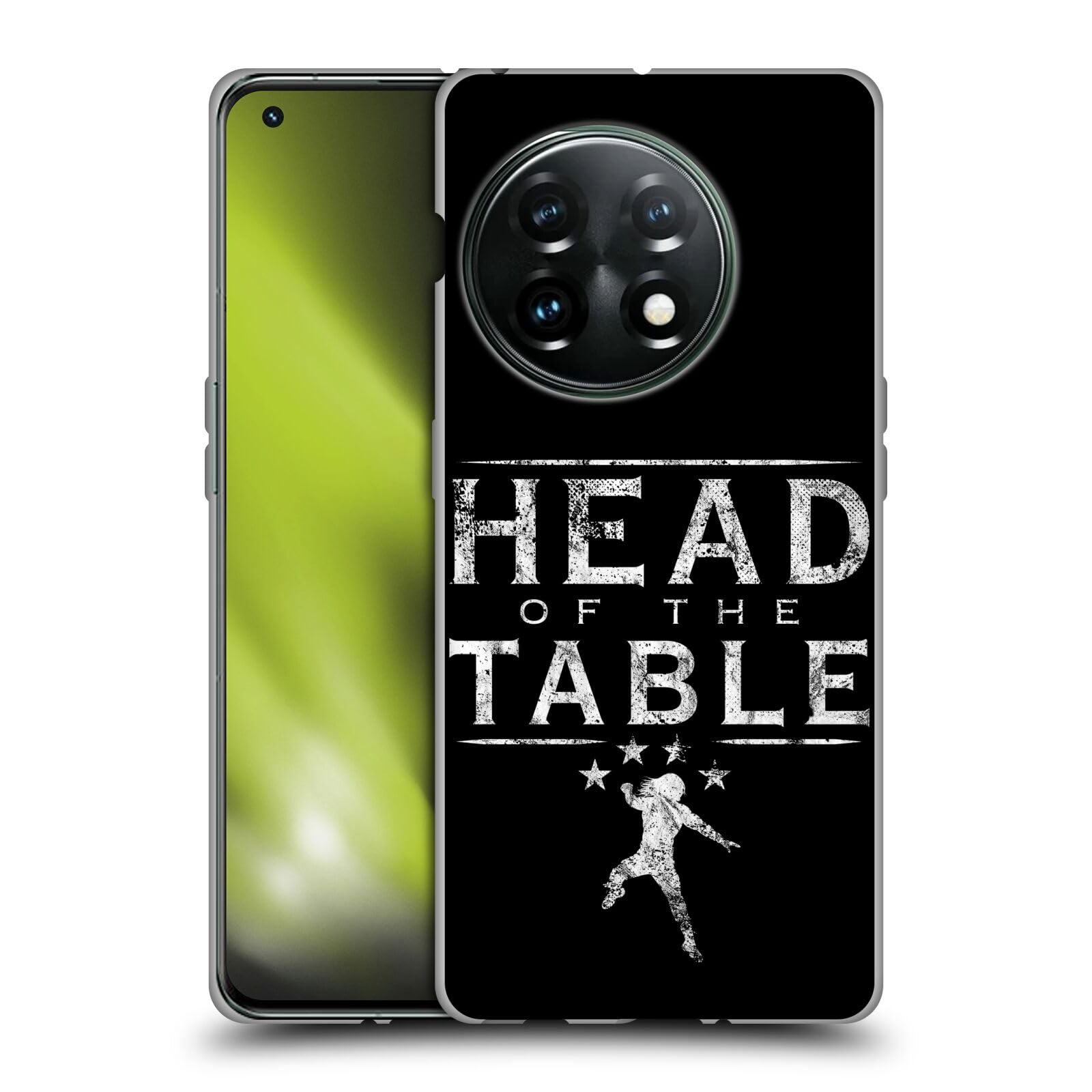 Head Case Designs Officially Licensed WWE Head of The Table R. Reigns Graphics Soft Gel Case Compatible with OnePlus 11 5G