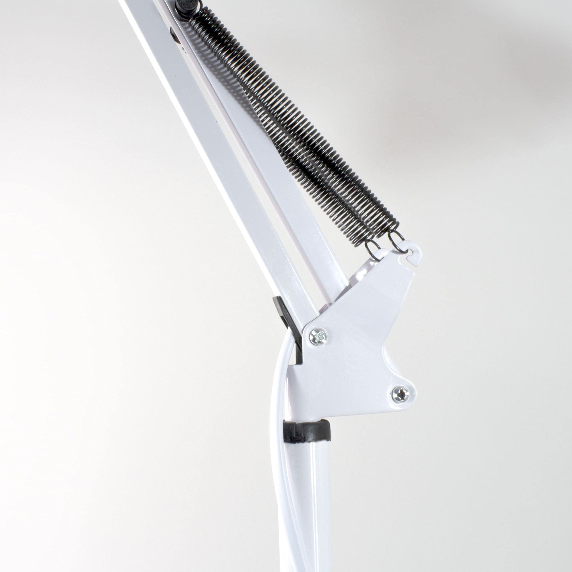 Wonderlamp - Lampada da terra articolata Avati, Lampada da terra bianca, Altezza regolabile, Corpo e testa articolabile, Lampadina 1xE27
