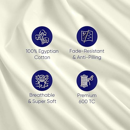 Miniatura 5 de JS Sanders Collection Juego de sábanas 100% algodón egipcio universal en V, la mejor litera de barco en V, se adapta a colchones de hasta 8 pulgadas