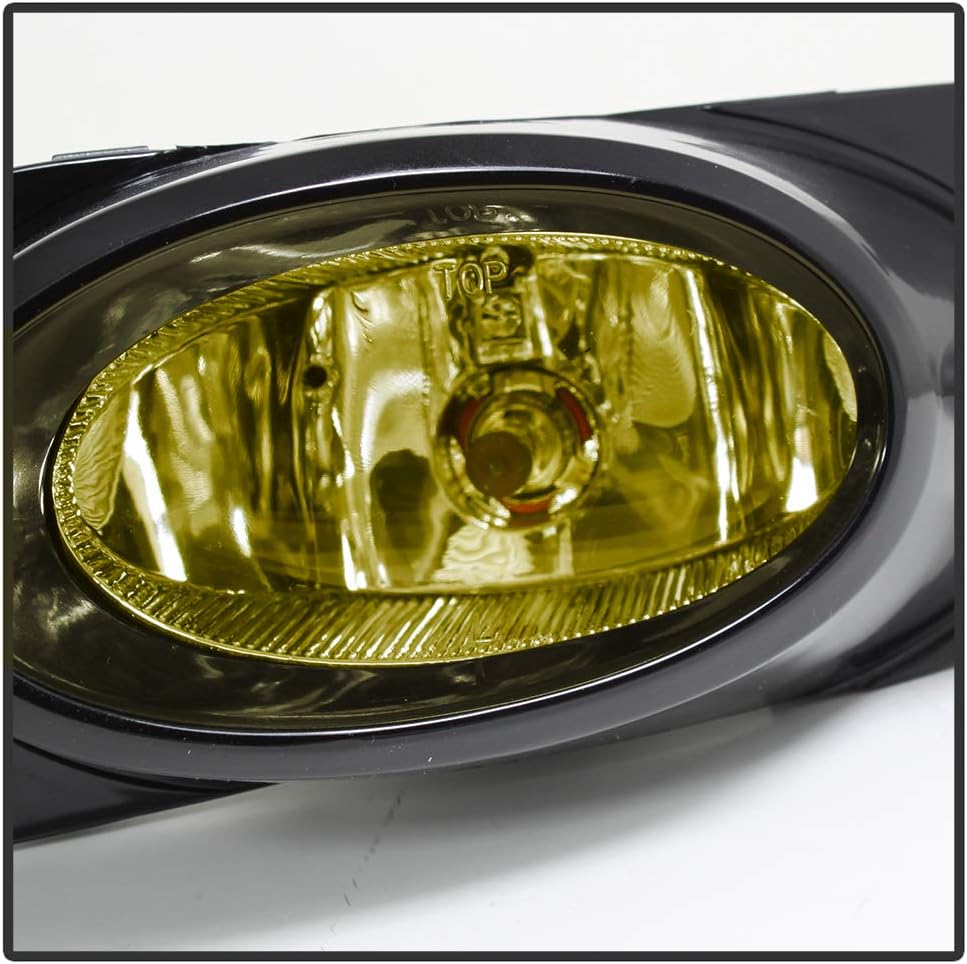 ACANII - For 2009-2011 Honda Civic 2dr Coupe Yellow Bumper Fog Lights w/Switch 09 10 11 Assembly Driver & Passenger Side