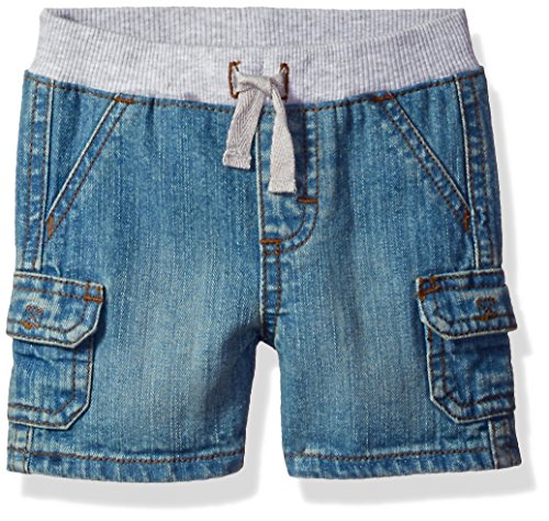 Wrangler Authentics Baby Boys' Infant Knit Waist Short, Indigo Light, 18M